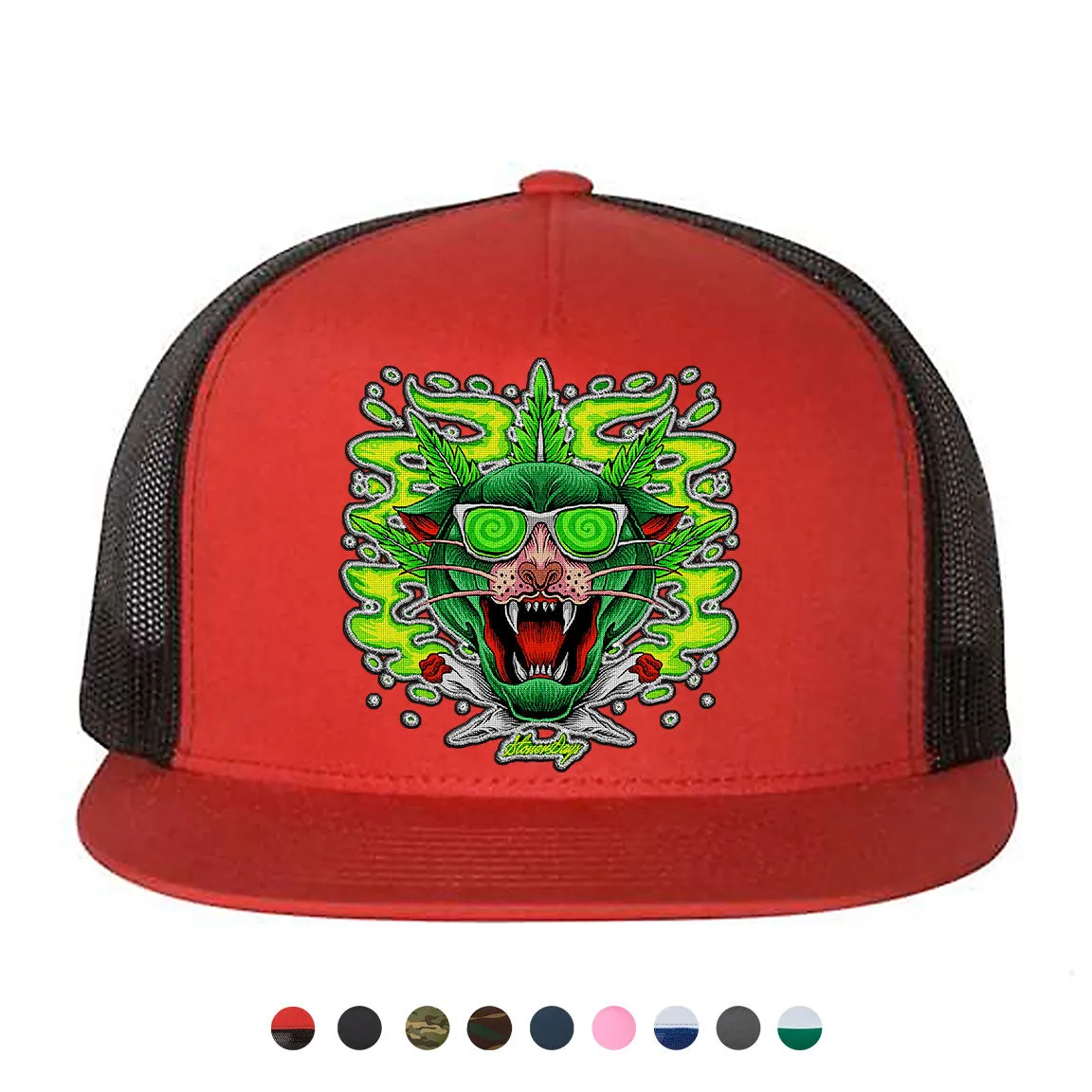 Greenz Panther Snapback Hat