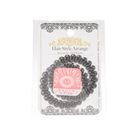 Guppy Spring Hair Gum Black 2PCS