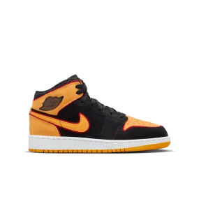 Jordan - Boy - PS Jordan 1 Mid SE - Black/Orange/White