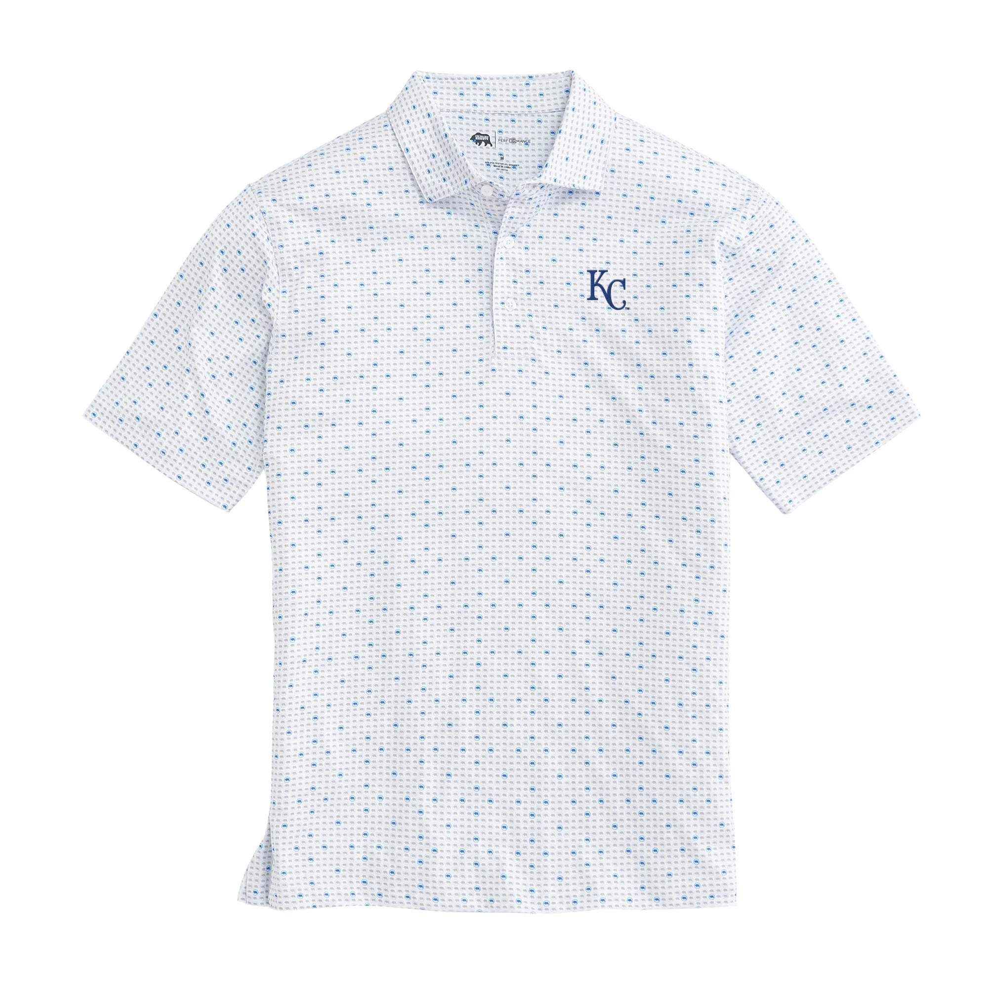 Kansas City Royals Tour Logo Printed Performance Polo