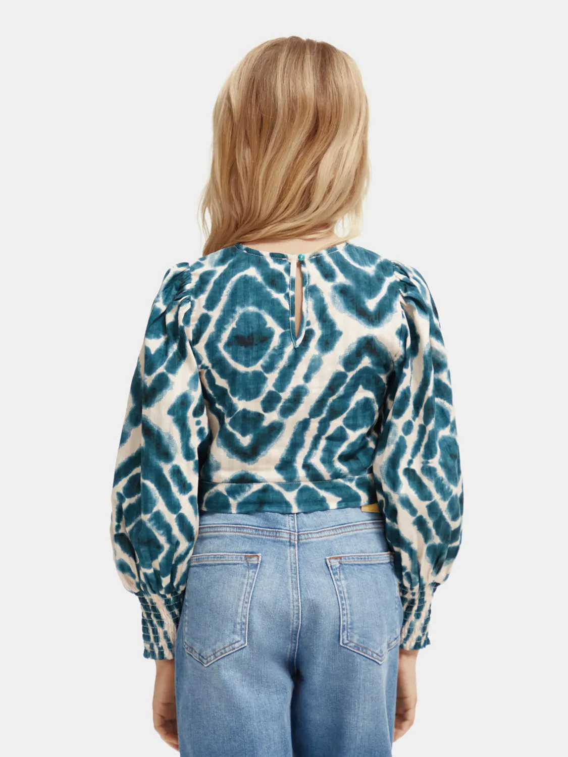 Kids - All-over printed long-sleeved top