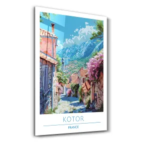 Kotor France-Travel Posters | Glass Wall Art