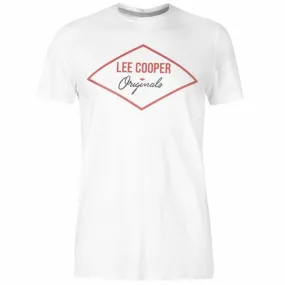 Lee Cooper Originals T Shirt Mens Gents Crew Neck Tee Top Short Sleeve Cotton