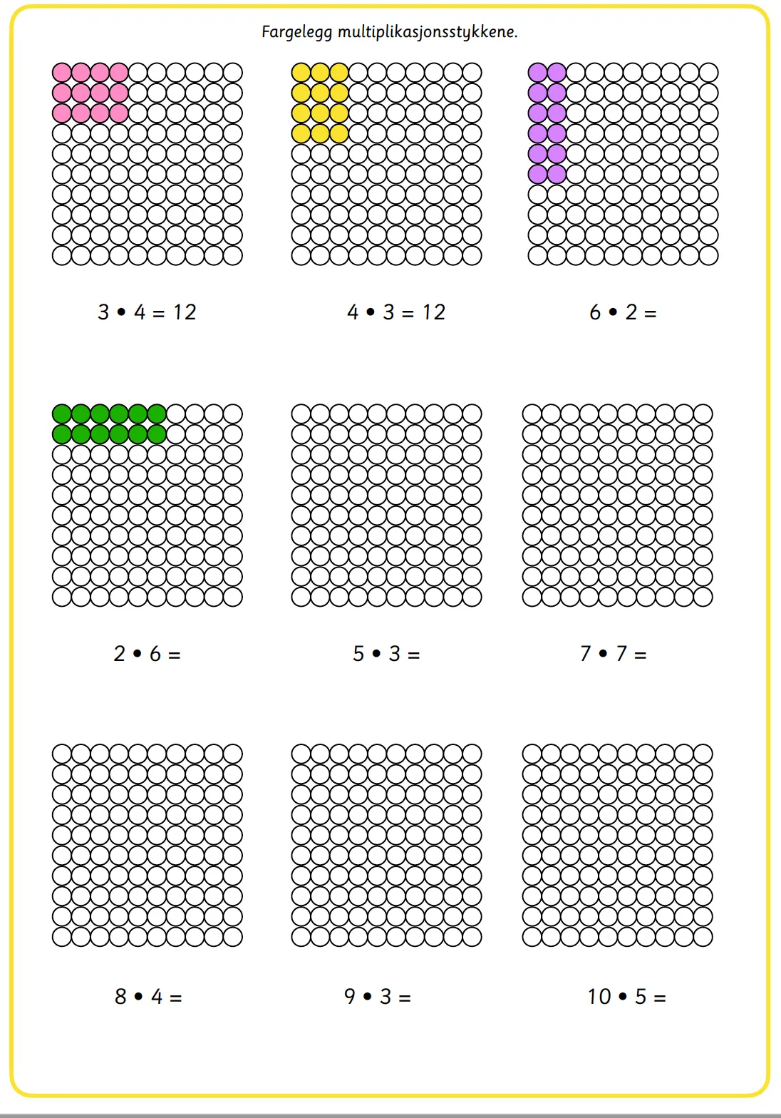 Matematikk multiplikasjonsoppgaver - oppdatert 2024