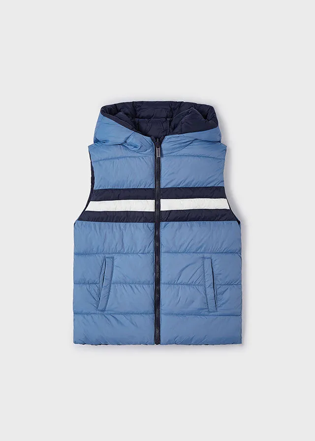 Mayoral 4329 086 - Stone Blue Reversible Gilet