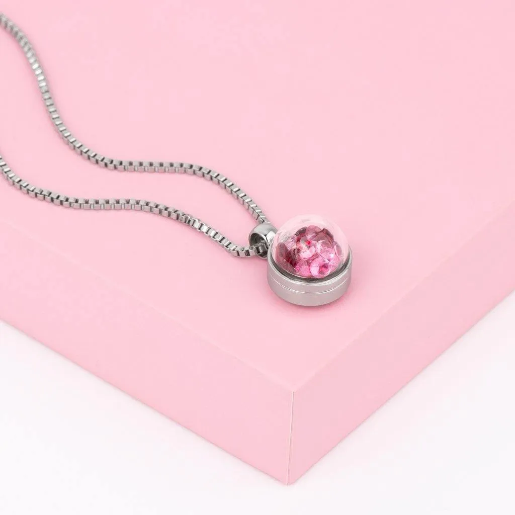 Melano Globe Birthstones Ketting Set Zilverkleurig