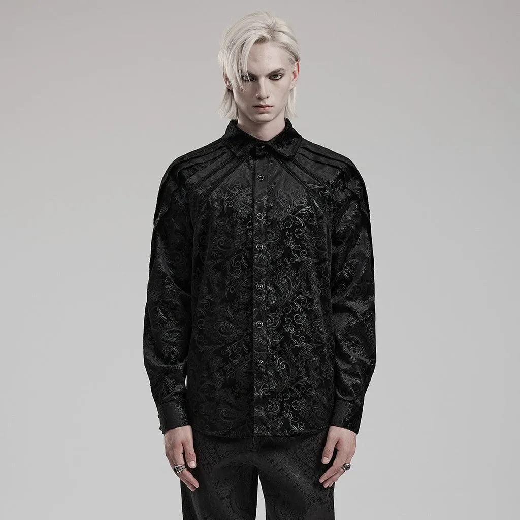 Men's Gothic Embossed Shirt