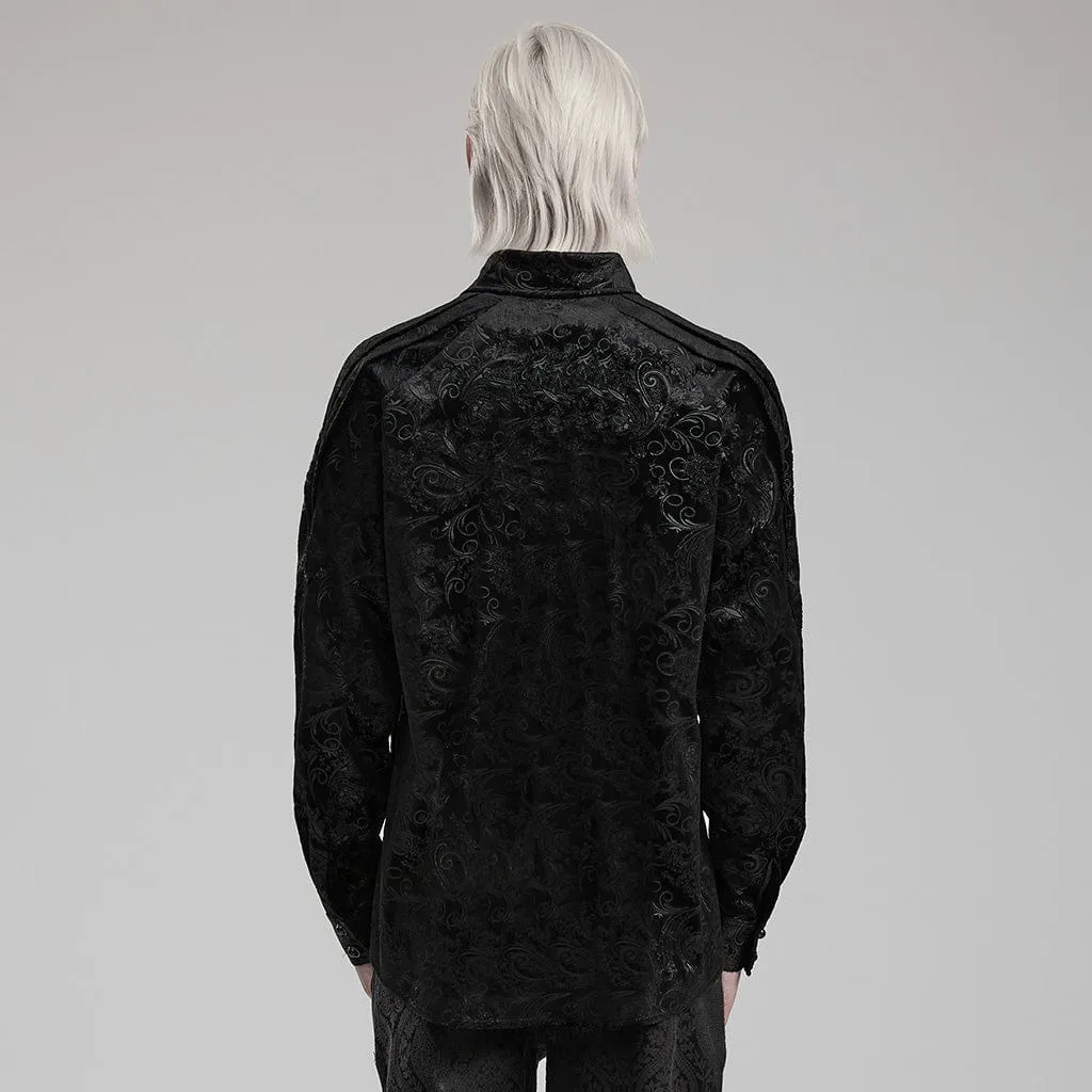 Men's Gothic Embossed Shirt