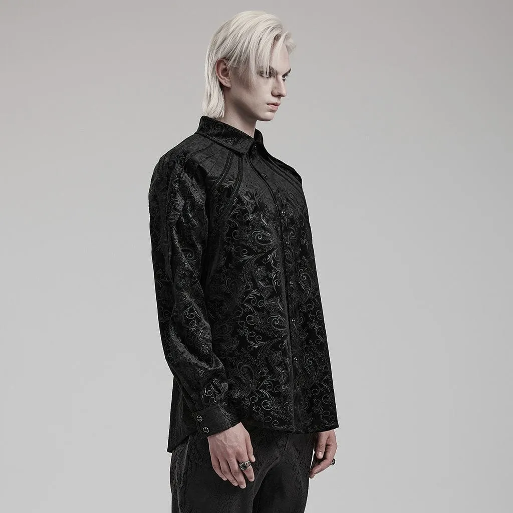 Men's Gothic Embossed Shirt