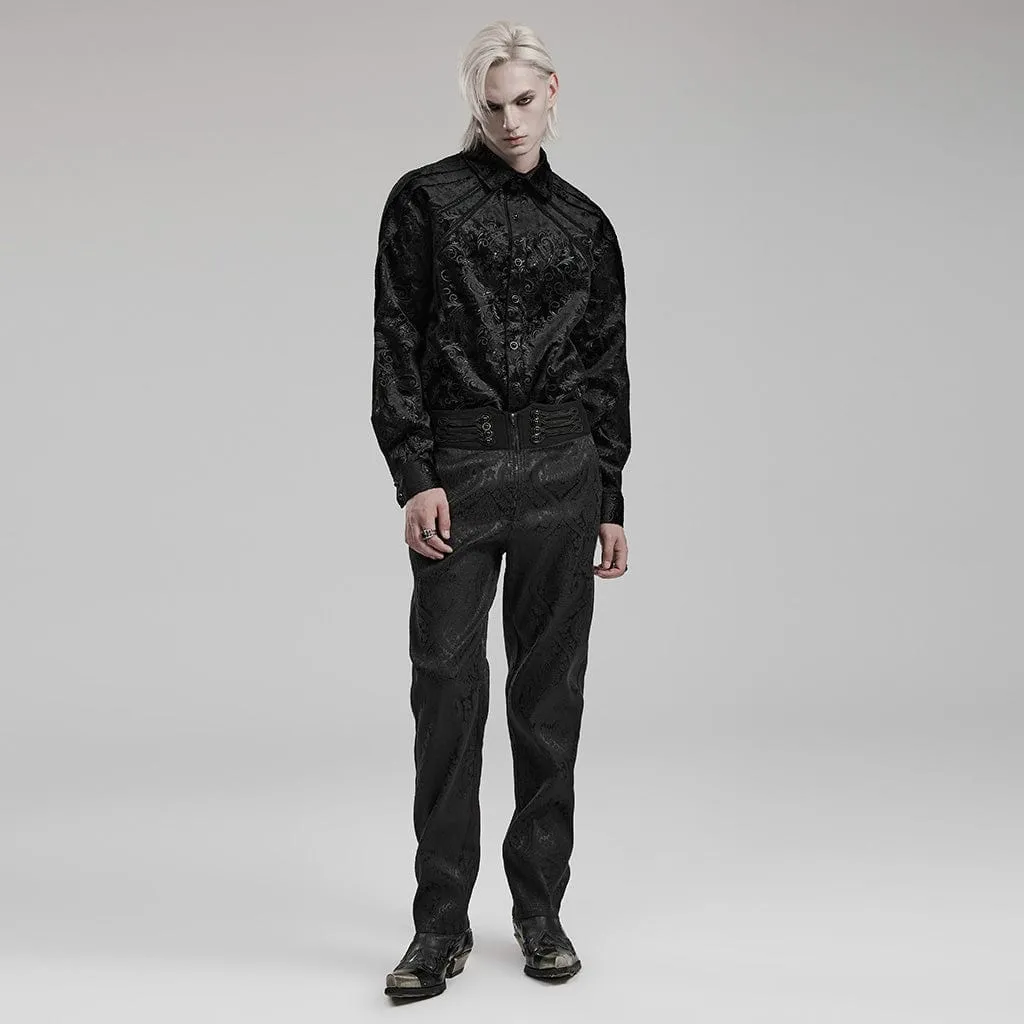 Men's Gothic Embossed Shirt