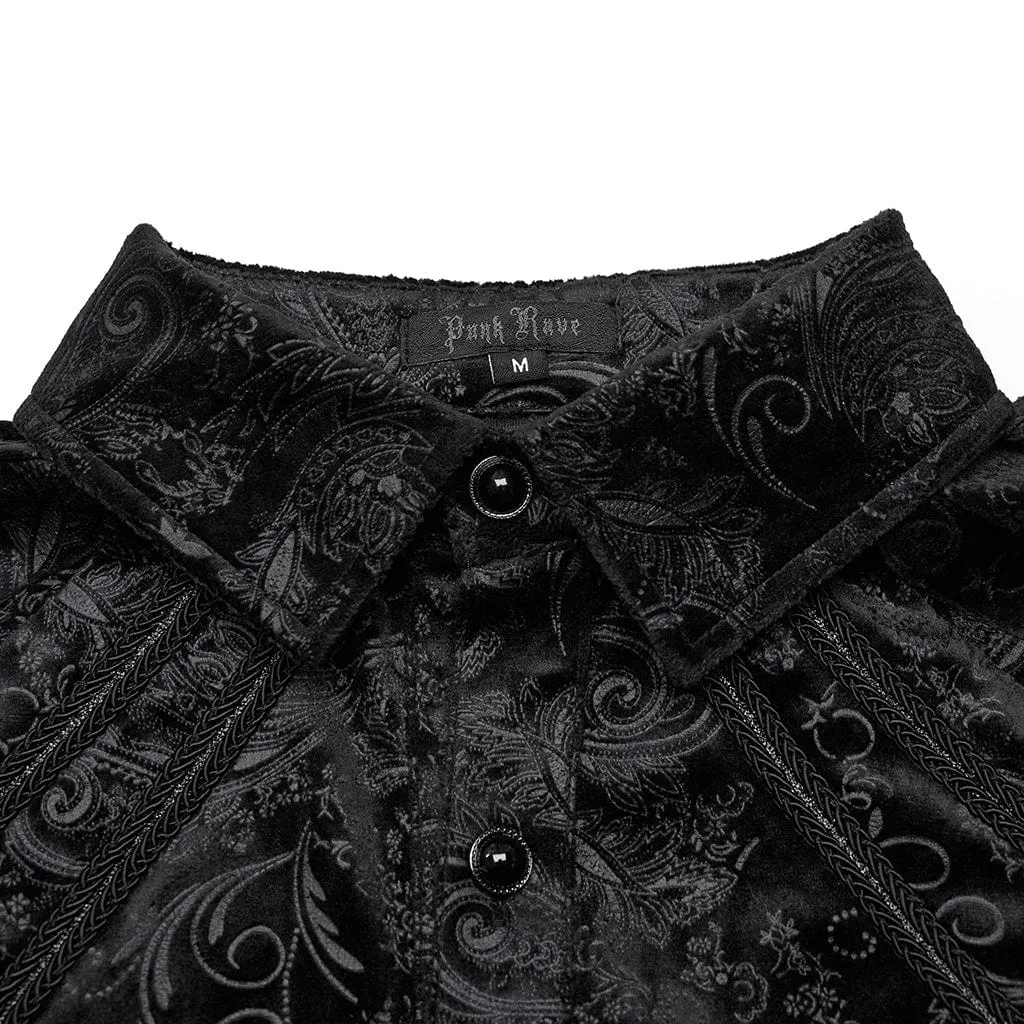 Men's Gothic Embossed Shirt