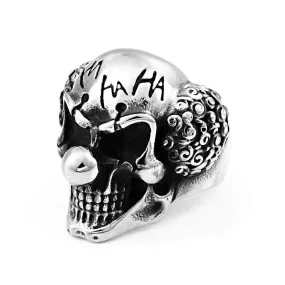 Men's Gothic Punk Clown Ring