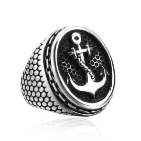 Men's Punk Anchor Ring