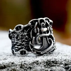 Men's Punk Anchor Ring