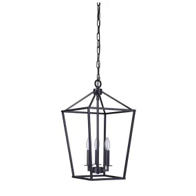 Midland 3 Light Pendant - Black