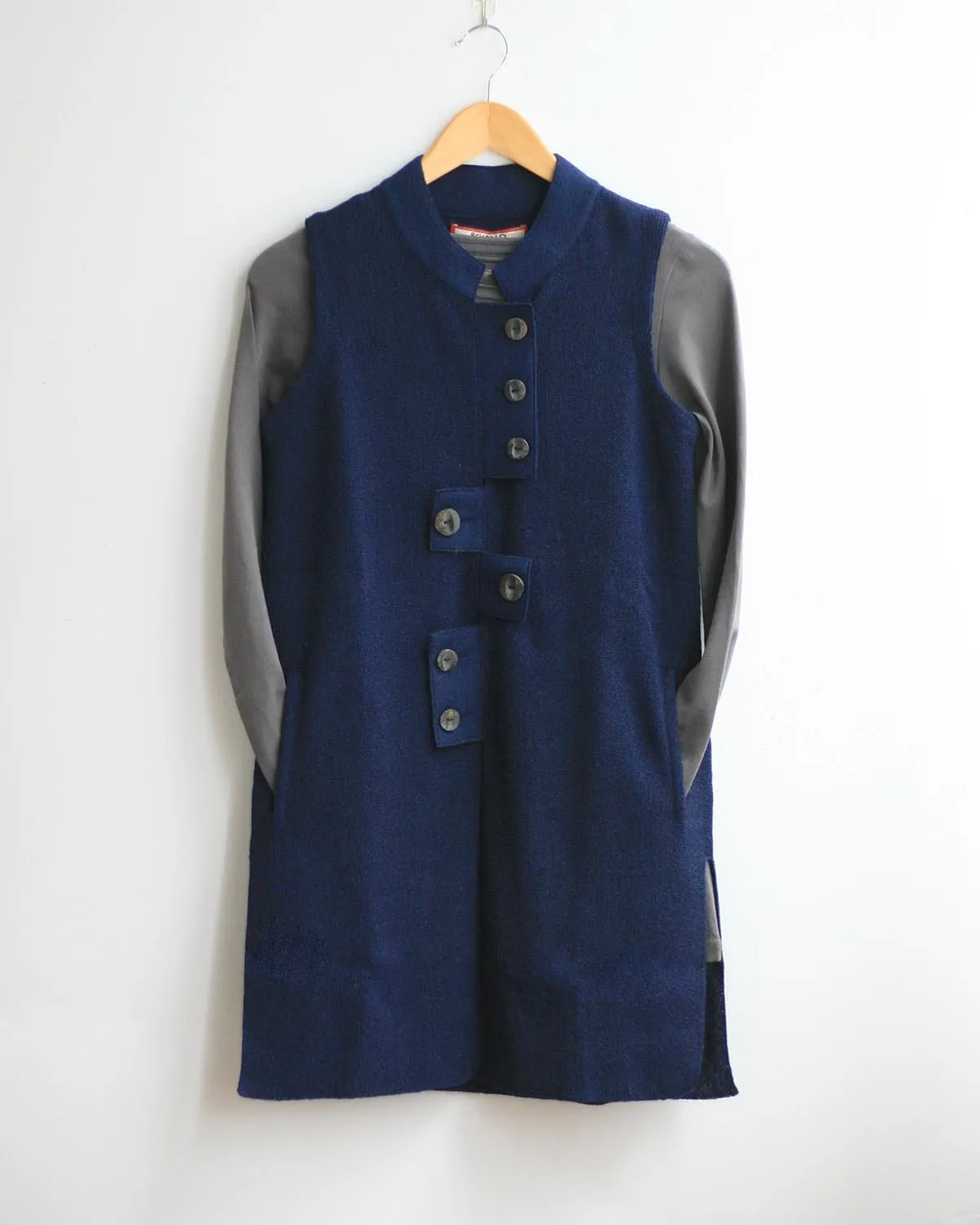 Nehru Tabs Alpaca Vest