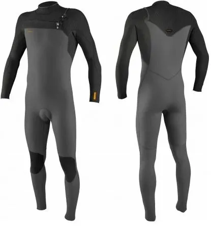 ONEILL HYPERFREAK 4/3   CHEST ZIP SMOKE / RAVEN HR6 FULL WETSUIT