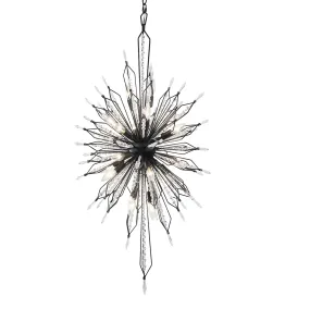 Orbital 311F20CB 20-Light Foyer Pendant Light - Carbon