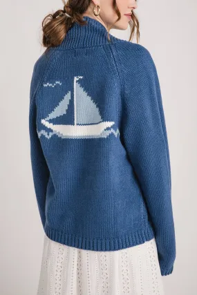 Pink Pineapple Sailboat Cardigan