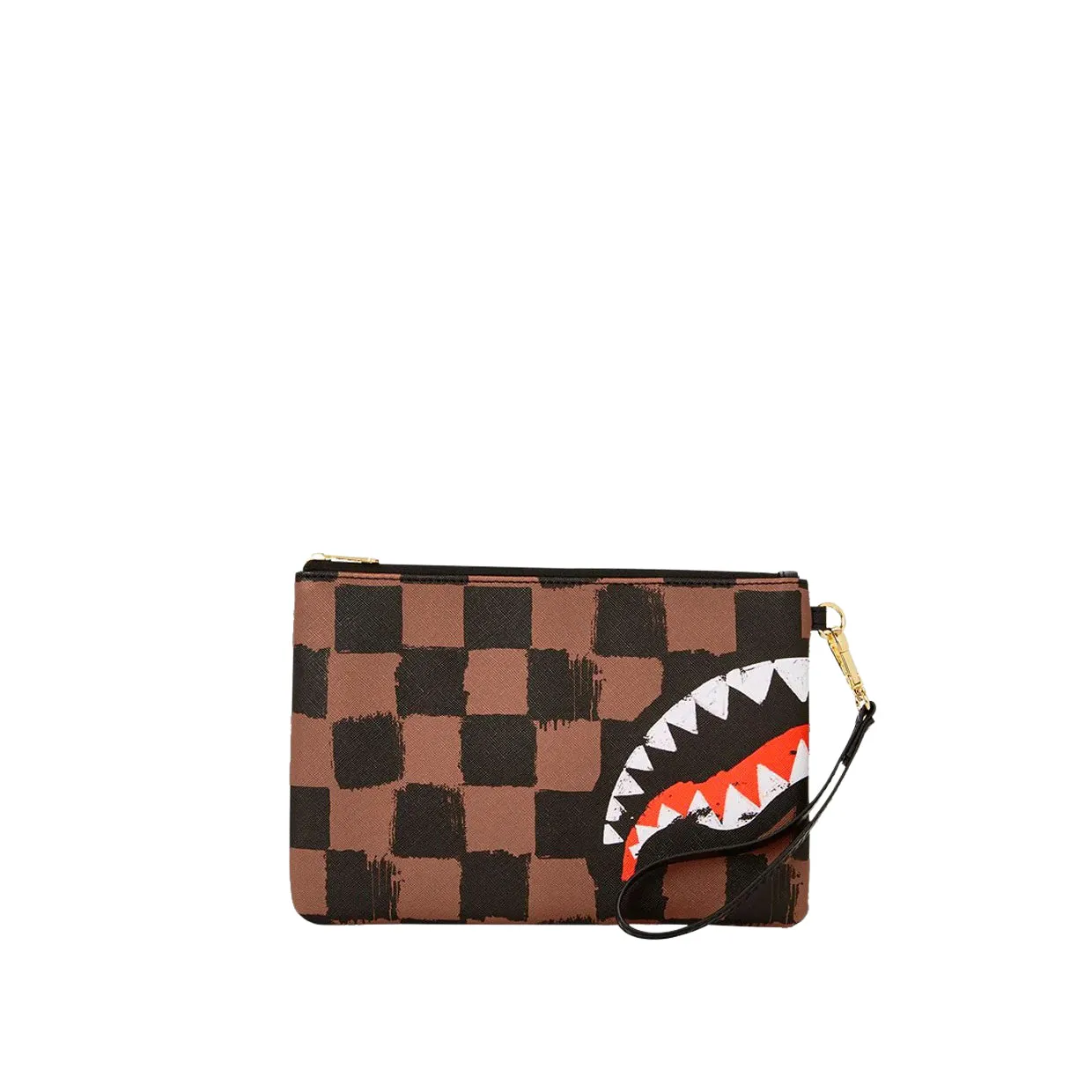 Pochette Sprayground Sharks In Paris Painted Marrone