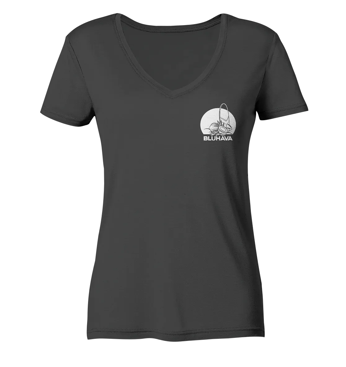 "Essential Coconut Boarder" - Damen Premium Organic V-Neck Shirt