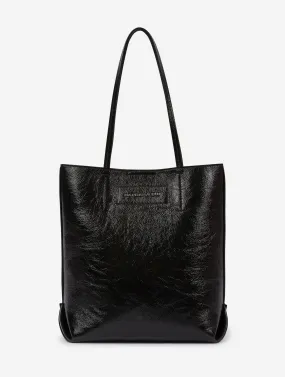 Sac "Tabou" en cuir verni noir