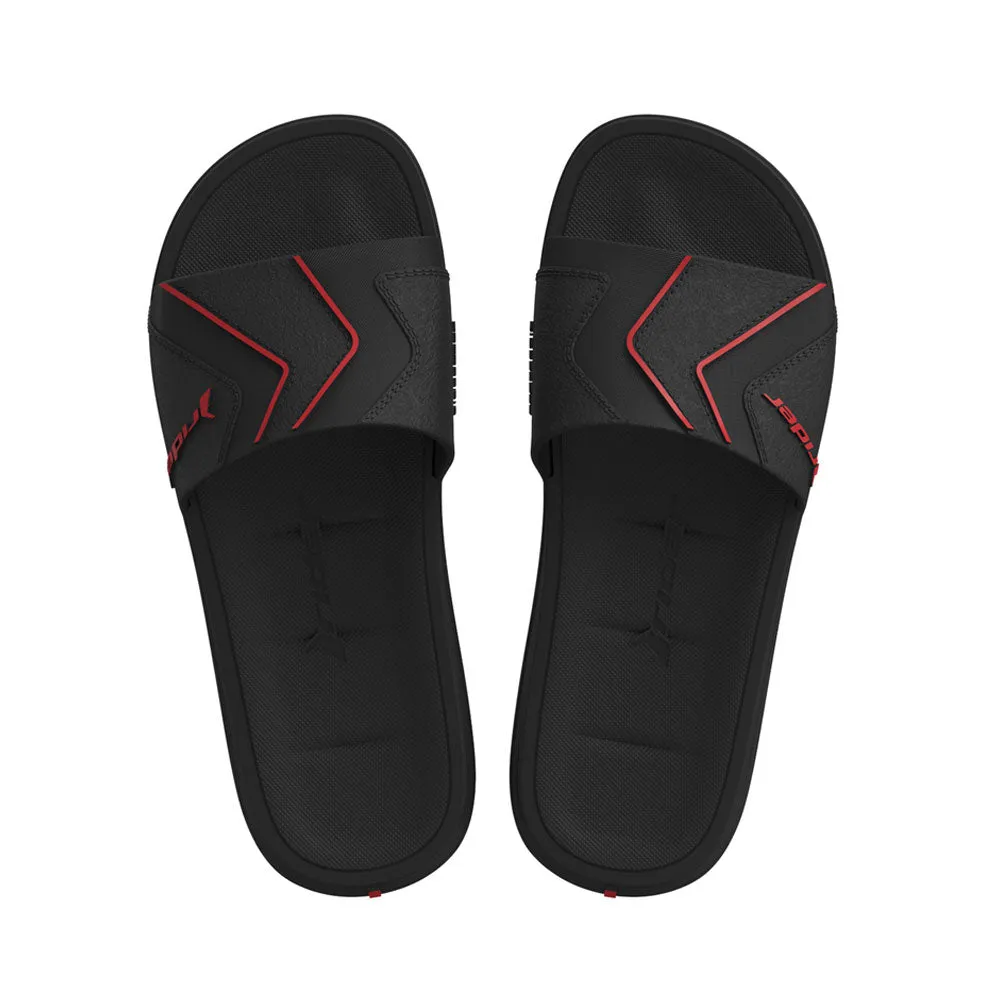 Sandalia Rider para Hombre Free Slide Ad Negro/Rojo