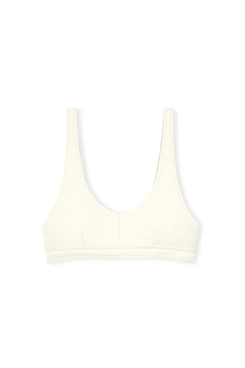 Signature Waistband Bralette Top - Coconut