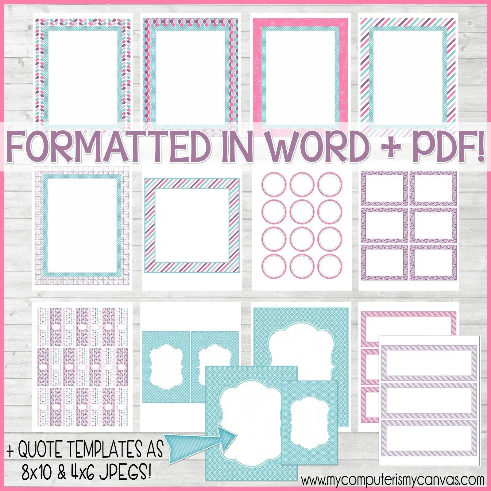 Sunday Lesson Kit #4 {Blank Editable Template} PRINTABLE