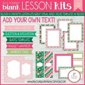 Sunday Lesson Kit #7 {Blank Editable Template} PRINTABLE