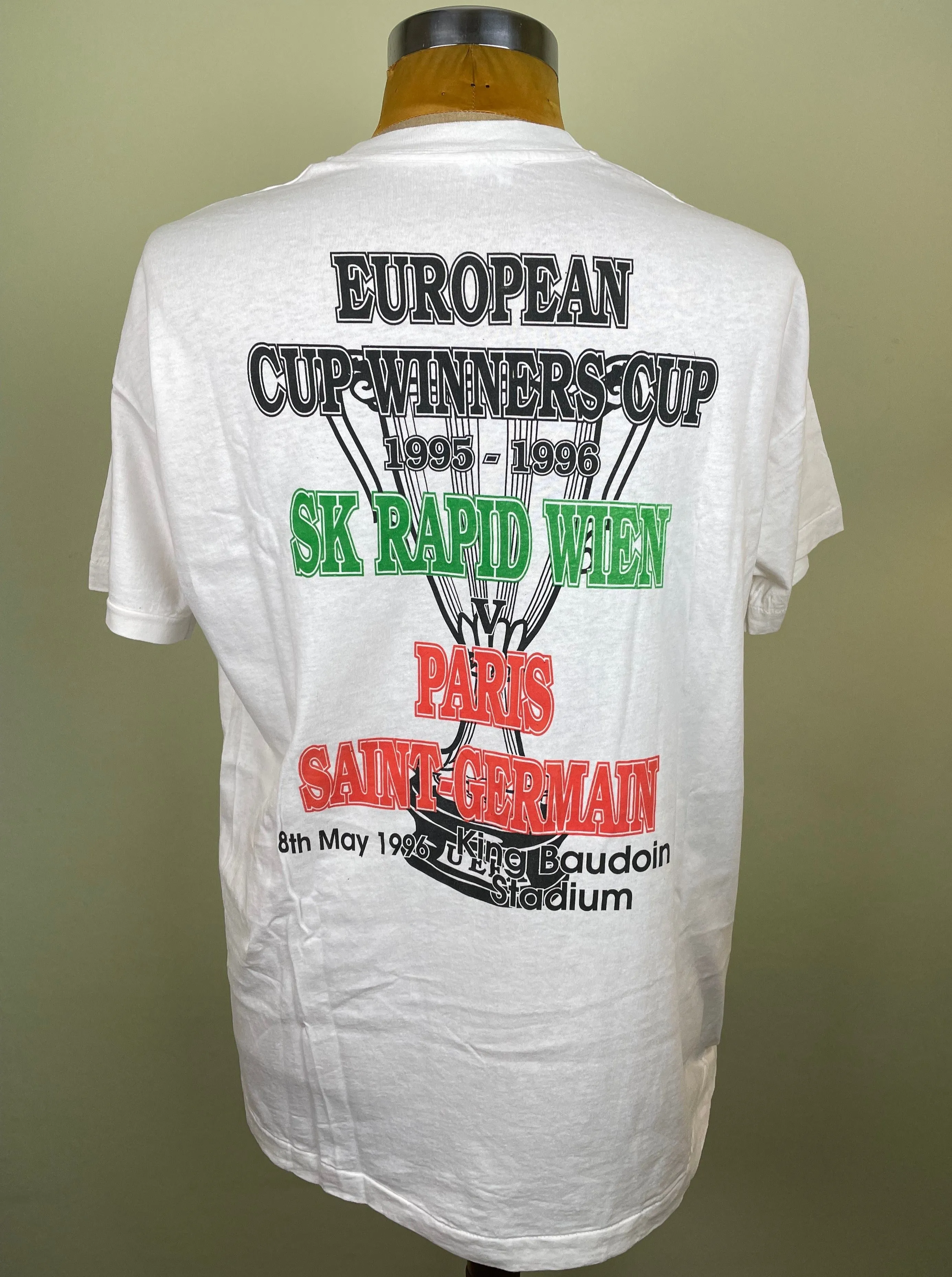 T-Shirt | 1996 | Rapid Vienna vs PSG | Cup Winners Cup Final | Bootleg T-Shirt