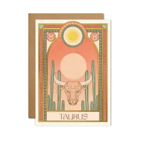 Taurus Zodiac Card