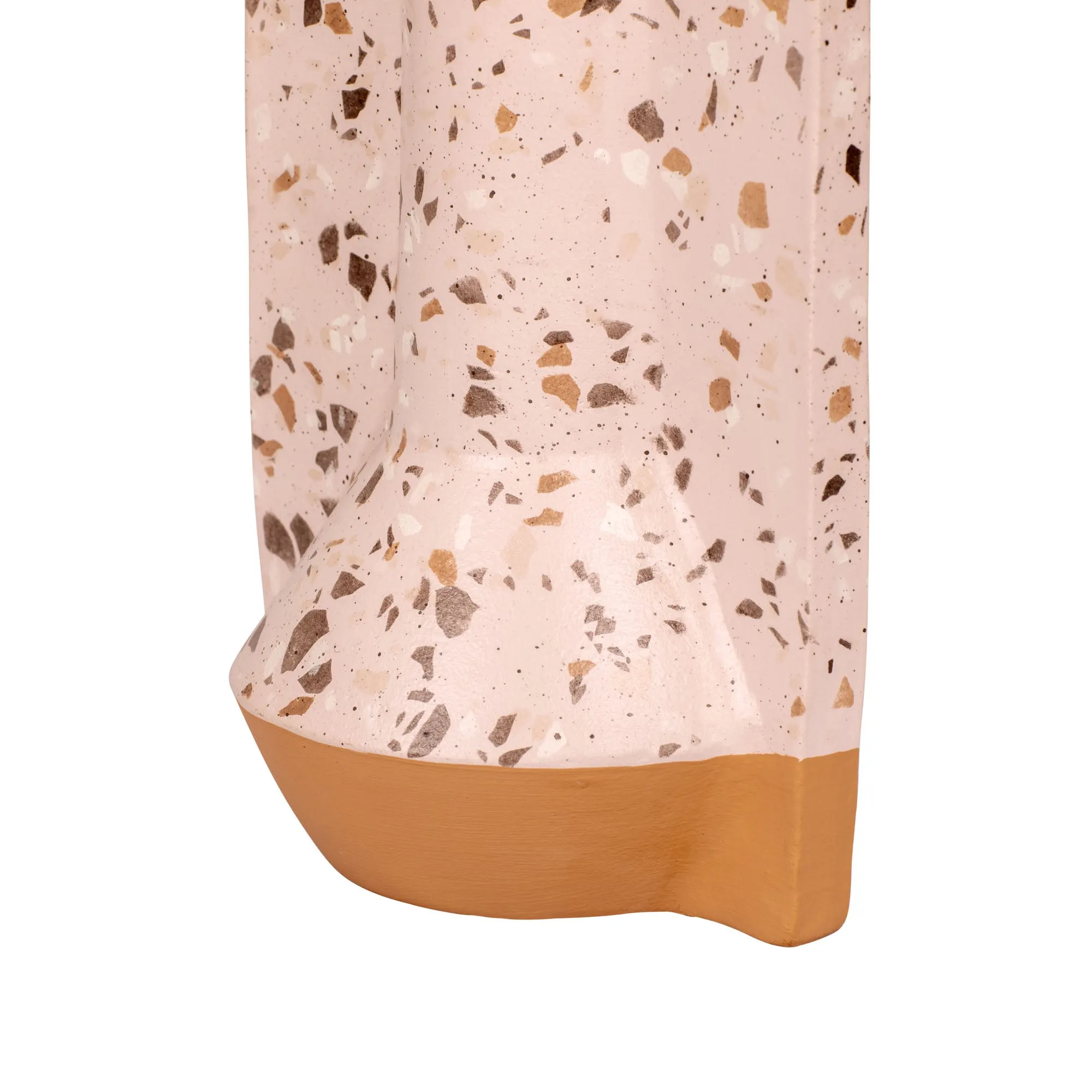 Urbino 445VA09A Ceramic Vase - Rose Terrazzo/Terracotta