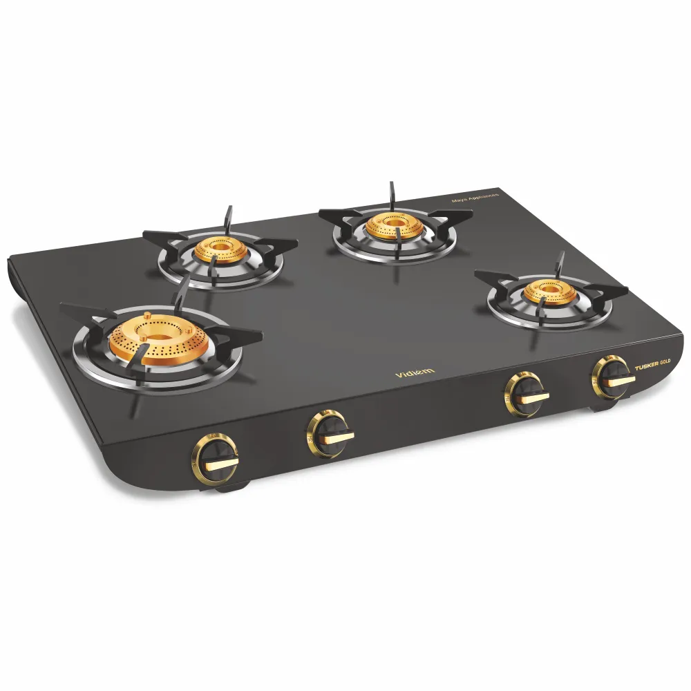 Vidiem TUSKER GOLD 4 Burner Gas Stove