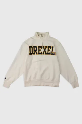 Vintage Drexel University Quarter Zip Sweatshirt Sz S