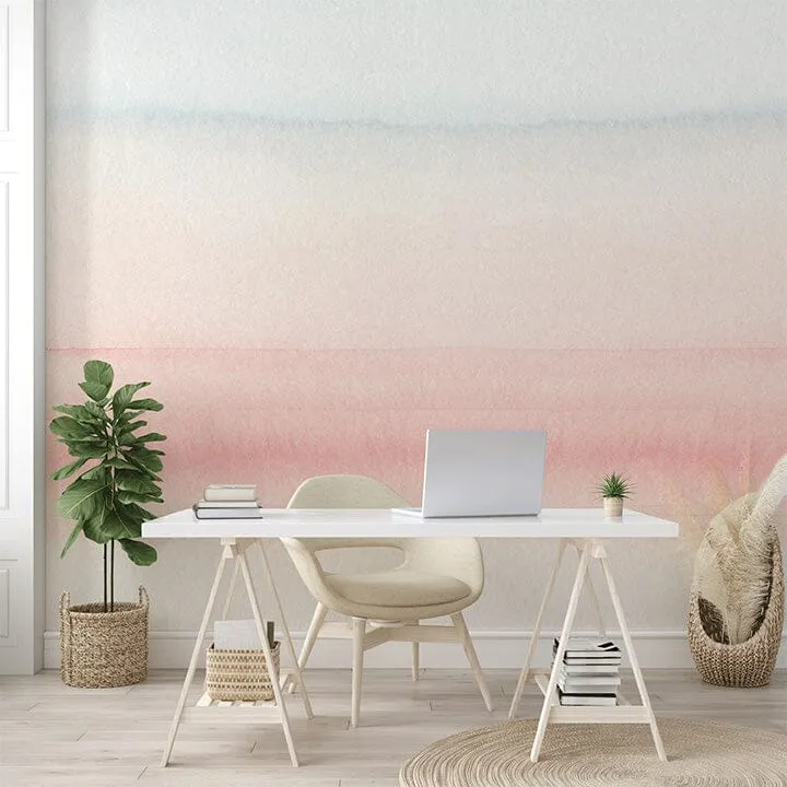 Watercolor Rainbow Wall Mural