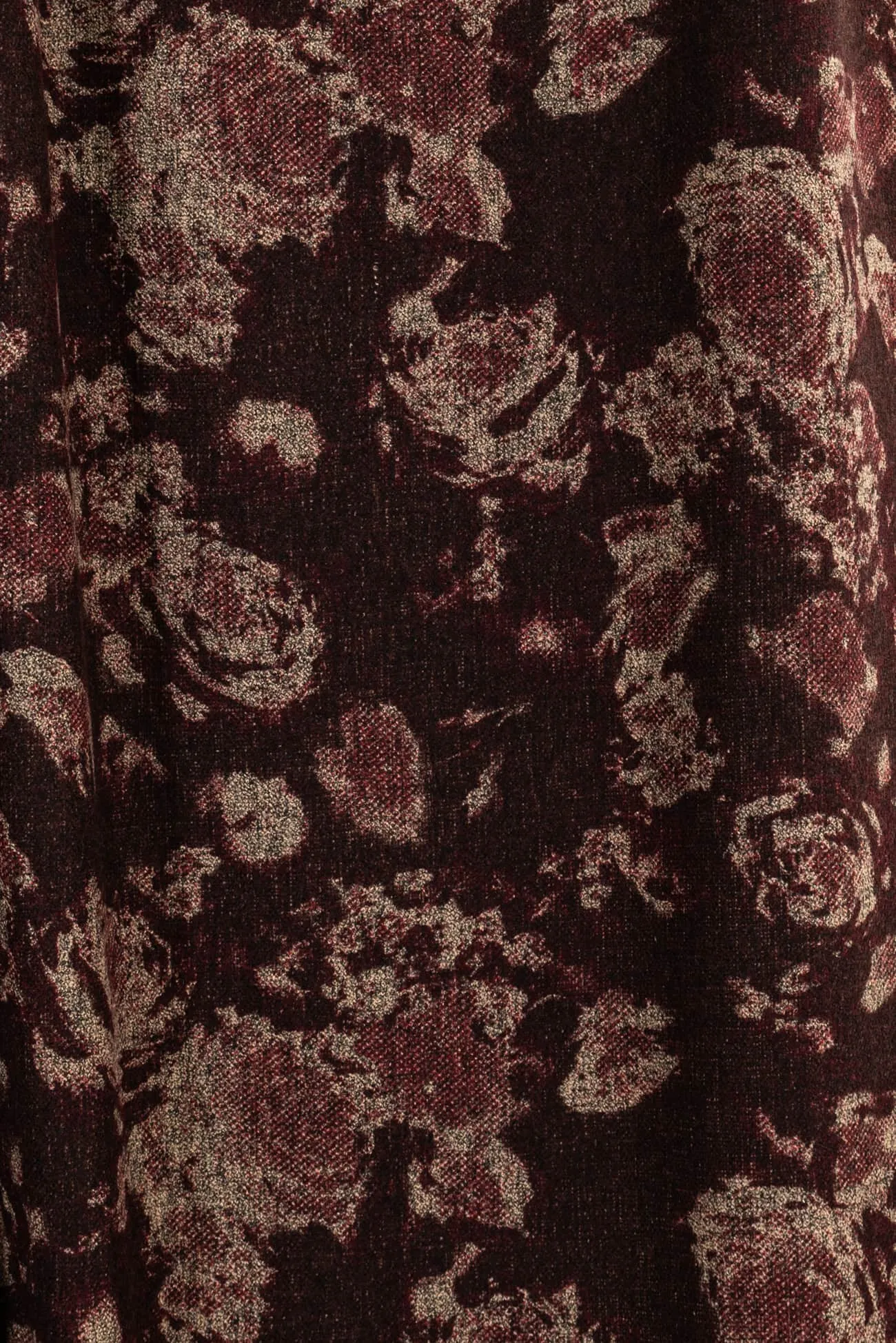 Wine And Roses Italian Wool Woven